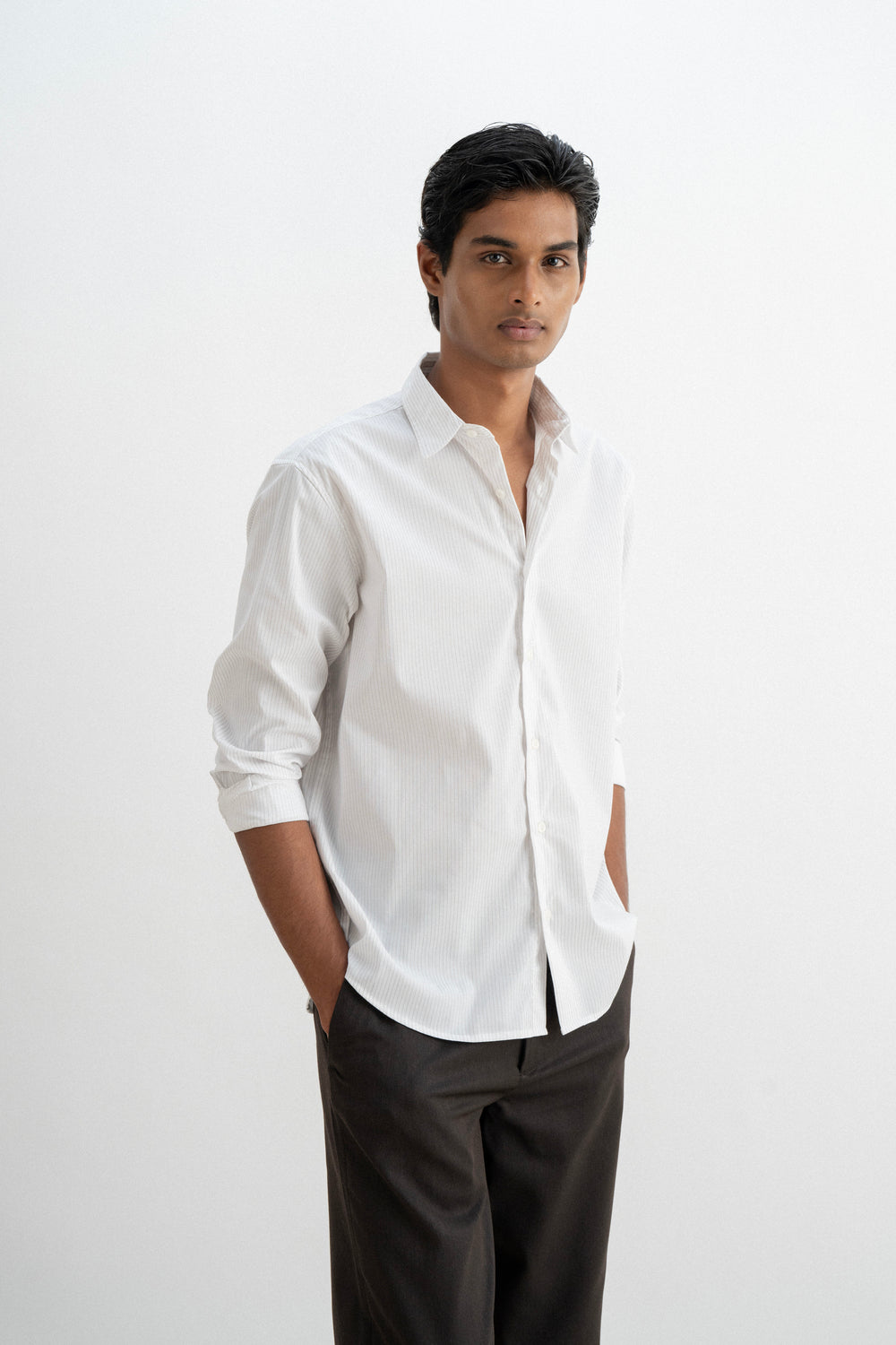 Relaxed pinstriped Shirt - Studio