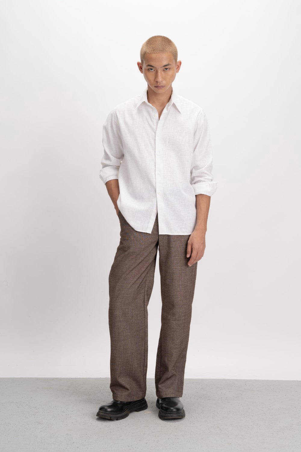 Relaxed Fit Soft Wash Linen Shirt